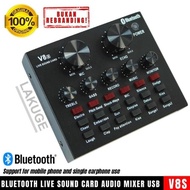 Original!!! V8s Bluetooth Karaoke Live Broadcast Live Sound Card Mixer Audio Mixer