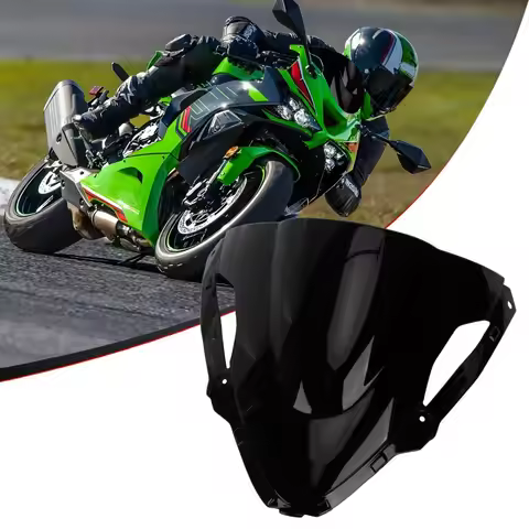 Motorcycle Windshield for Kawasaki ZX6R 2024 Motorcycle Double Bubble Windscreen ZX 6R