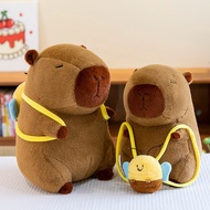 35/45/55cm Capybara Bee Backpack Stuffed Toys Kawaii Soft Pillow Plushie For Kid Girl Birthday