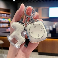 Suitable for 2026 Volvo ES90 Car Key Cover New Volvo EX70 XC70 EX90 Protective Case Simple Buckle Ba