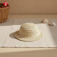 Sharprepublic Doll Hat Mini Summer Straw Styling Outfit for Cotton Plush Dolls Photo Display Accesso