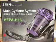 熱賣款＊高雄熱點＊SAMPO聲寶吸塵器EC-HA40CYP / HEPA免紙袋吸力不衰減/水洗式透明集塵盒/氣動渦輪地刷