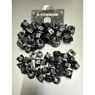 ( PVD Titanium Black) Open Canopy 6mm 8mm 10mm Titanium Black, Whole Nut M6 M8 M10 Black Titanium