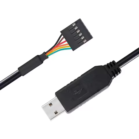 USB to TTL Serial 5V Adapter Cable with FTDI FT232RL Chip 6 Pin Female Socket Header UART IC Windows