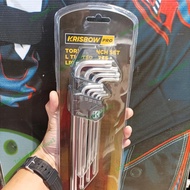 Krisbow Set Kunci L Bintang T10-t50 9pcs