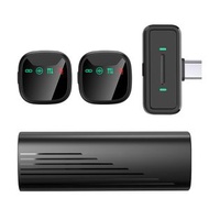 磁吸無線領夾麥克風抽拉式充電倉直播降噪收音藍牙迷你小話筒