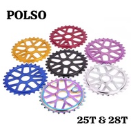 Puso Chainring Sprocket Bmx 7075 Alloy 25 28 T 25T28T Crank Gear Front Bike Chain Light Sturdy