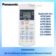 PANASONIC AIR CONDITIONING REMOTE CONTROL A75C2601 A75C2815 A75C2835 A75C2836 CS-C9EKH CS-C12EKH CS-