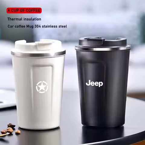 Hot selling item Car Insulated Cup 380ml Water Cup Coffee Tea Thermos For Jeep Renegade Compass Gran