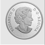 包郵 加拿大皇家鑄幣廠 1oz 英女皇二世頭像 ; 兔年 2023年 紀念銀幣