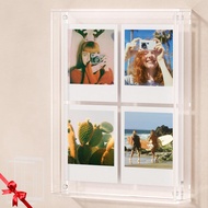 WINKINE Wall Polaroid Frame for i-Type/600/SX-70 Films, Photo Collage Frame 8" x 10.2", Tabletop Acr