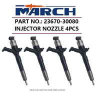 4pcs Diesel Common Rail Injector 23670-30080 095000-5740 Fuel Injector Engine Parts for Land Cruiser
