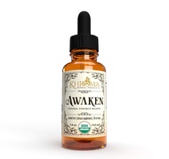 Awaken - Organic Energy Supplement - 2 oz Liquid in a Glass Bottle - Yerba Mate, Eleuthro Root, Red 