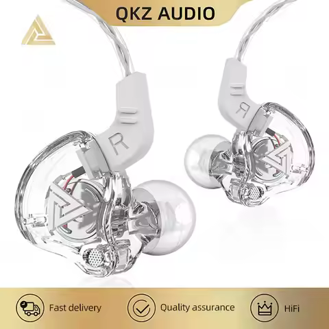 QKZ AK6 In Ear Earphone 6 Dynamic Driver Unit Headphone With Mic Stereo Sports HiFi Subwoofer Headse