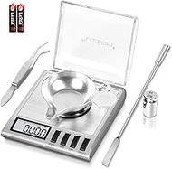 Fuzion Milligram Scale, 50g/0.001g Digital With Calibration Weights, Jewelry and Gem Scale for Powde