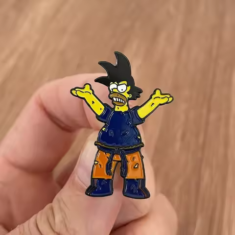 Homer x Goku Enamel Pin
