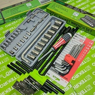 TEKIRO Complete Package of 8-10-12-14mm T-Socket Wrench 27pcs Victory Shock Socket Wrench L-Spanner/