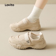 Lovito Casual Classic and Versatile Sneakers for Women LFA106091 Lovito  Kasut Kasual Klasik dan Ser