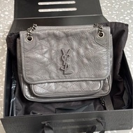ysl聖羅蘭niki 小號 灰色