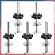 (E B M M8 X 100mm Threaded Bolt, M8 X 32mm Hexagonal Manual Knob with Washer- T-Shaped Rail Bolt Kno