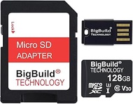 BigBuild Technology 128GB Ultra-Fast 100MB/s U3 microSDXC Memory Card Compatible with Oppo A15/A15s,