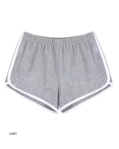 Summer Female Classic Contrast Binding Dolphin Shorts Elastic Waist Daily Wear Jogging Sport Short