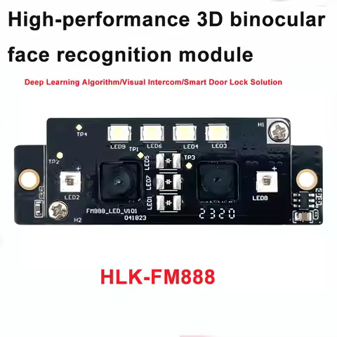 HLK-FM888/AI-10 Hi-Link Face Recognition Module 3D Binocular Camera Live Detection Visual Intercom S