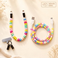 Shipped From Thailand Super Value Set Type-C 0.3M + USB-A To 1M Easy Use Cute