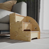 Pet Ladder Elderly Cat and Dog Bed Ladder Sofa Ladder Dog Steps Wooden Teddy Cat Stairs