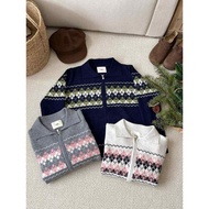1411 POLO NECK ZIPPED SWEATSHIRT POLO CARDIGAN