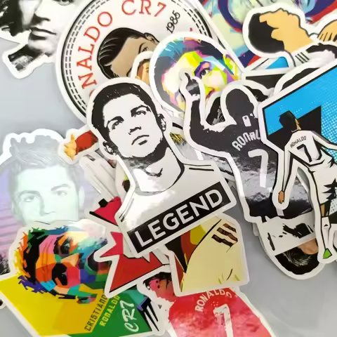 Real Nice Fan Club Bar Room Decor Wall Stickers Cristiano Ronaldo Football Star Madrid Waterproof Wa