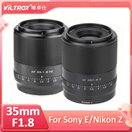 VILTROX 35mm F1.8 Full-Frame AF Auto Focus Large Aperture Wide Angle Lens For E A6000 Z Z5