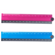 Folding Metal Stationery Rule Aluminum Alloy Folding Ruler15cm-30cm Ruler