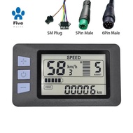 P3H Electric Bike Meter Display 24V 36V 48V 60V for Electric Scooter (6PIN)