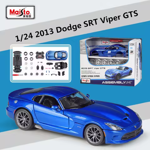Maisto Assembly Version 1:24 Dodge SRT Viper GTS Alloy Sports Car Model Diecasts Metal Racing Car Ve
