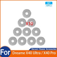 For Dreame X40 Ultra / X40 Pro Mop Cloths Parts （10 PCS）