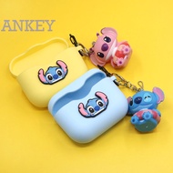 Sony WF-1000XM3 Case Bluetooth Headset Protective WF1000XM3 Cover Cute Cartoon  Stitch Doll Pendant Silicone Case Earbuds Waterproof Shockproof Case Soft Protective Case Headphone Cover Headset Skin with Hook