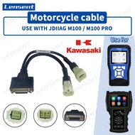 Lensent KAWASAKI 4pin 6pin JDIAG M100 M100 PRO M200 M300 motorcycle detector dedicated KAWASAKI moto