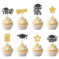 Graduation Season Birthday Cake Plug-in Party Supplies Desktop Baking Decorative Ornaments Set Graduation Cap Decorative