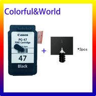 PG47 CL57ตลับพิมพ์ดั้งเดิม CL-57 PG-47สำหรับปริ้นท์เตอร์ Pixma E400 E410 E460 E470 E480เครื่องพิมพ์ 