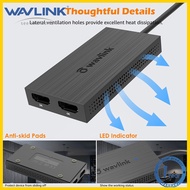 Wavlink ตัวแปลง/ตัวแปลง USB 3.0เป็น HDMI สำหรับจอภาพคู่ความเร็ว5 Gbps รองรับพอร์ต4K (3840X2160 30Hz) พอร์ต2K (1920X1080 60Hz) ความละเอียด USB A หรือ USB C เป็น HDMI เข้ากันได้กับ Thunderbolt 3/4สำหรับจอภาพคู่สำหรับ Windows Mac OS