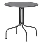 LACKO Indoor / Outdoor Table / Round Dining Table For 2 - 4  People / Person Black / grey