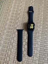 apple watch 2 nike version 38mm 黑色 38/ 42mm 日本製皮錶帶