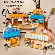 Wekki Block Cherry Maruko Street View Japanese Architecture Planer Shop Onsen House Sushi Shop Build