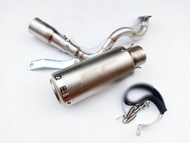 ชุดท่อ Zoomer-x  ชุดท่อ HONDA Scoopy i Zoomer-x แสตนเลสสวม 2 นิ้ว(51 มิล)+ปลายท่อเอสซีสีเงิน