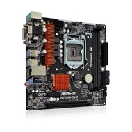 Old Asrock H110M-DVS R3.0 motherboard. Mainboard Asrock H110M-DVS R3.0, H110M DVS