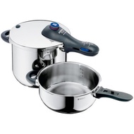 [WMF] 07.9389.9300 - Perfect Plus 6-1/2-liter and 3-liter Stainless-Steel Pressure Cookers with Inte