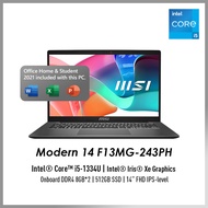 MSI Modern 14 F13MG-243PH Intel Core i5 1334U Intel Iris Graphics 14" Laptop