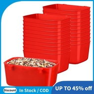 20 Pieces Cage Cups  Waterer Cups 18 Oz Pigeon Feeder Plastic Bird Cage Cups Hanging Bunny Feeder Re