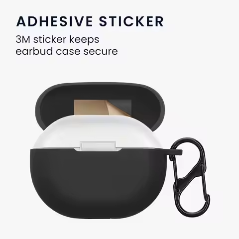 Soft Silicone Earphone Case for SoundPEATS Air 4 Pro Wireless Earbuds Cover Washable Dustproof Soild